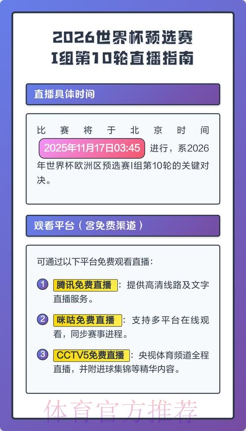 2026世界杯直播详细安排全程直播在哪里看 2026世界杯直播详细安排全程直播在哪里看